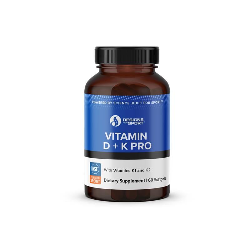 Designs for Health Vitamin D + K Pro 60 softgels front label
