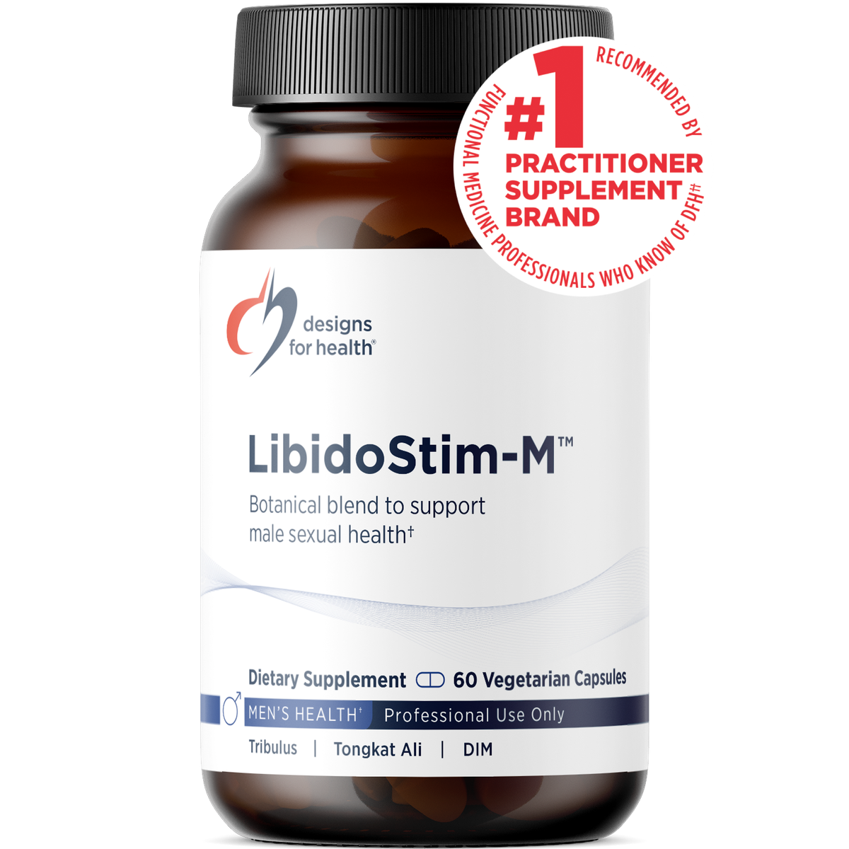 Designs for Health LibidoStim-M 60 capsules front label
