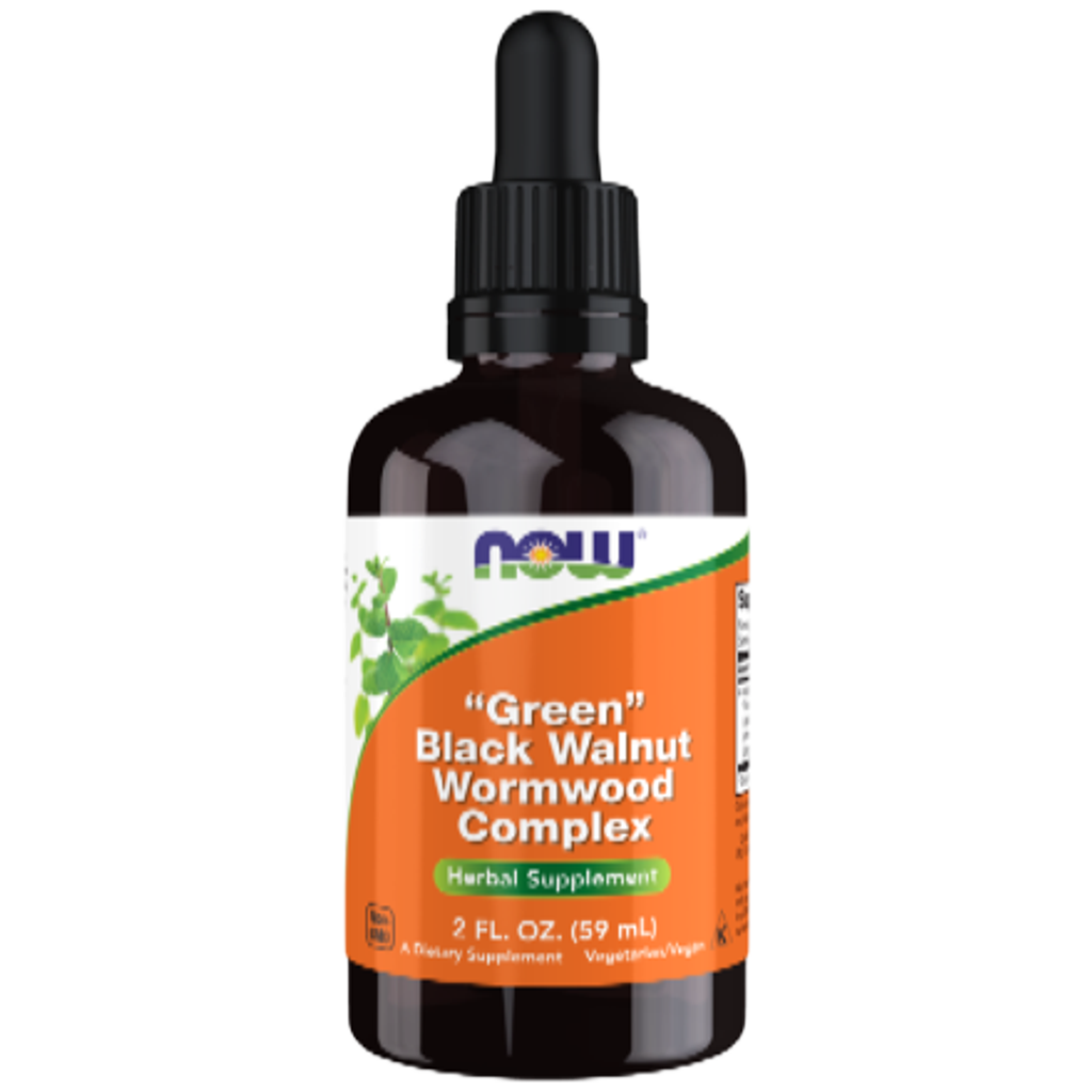 NOW Foods Black Walnut Wormwood Complex Liquid 2 oz