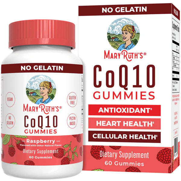 MaryRuthâ€™s CoQ10 Gummies Raspberry 60 Count