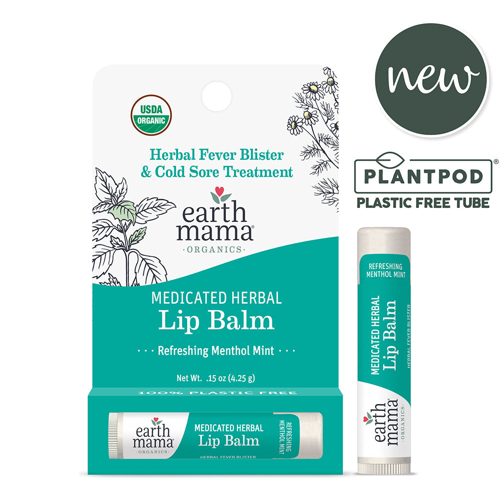 Earth Mama Medicated Herbal Lip Balm 0.15 oz