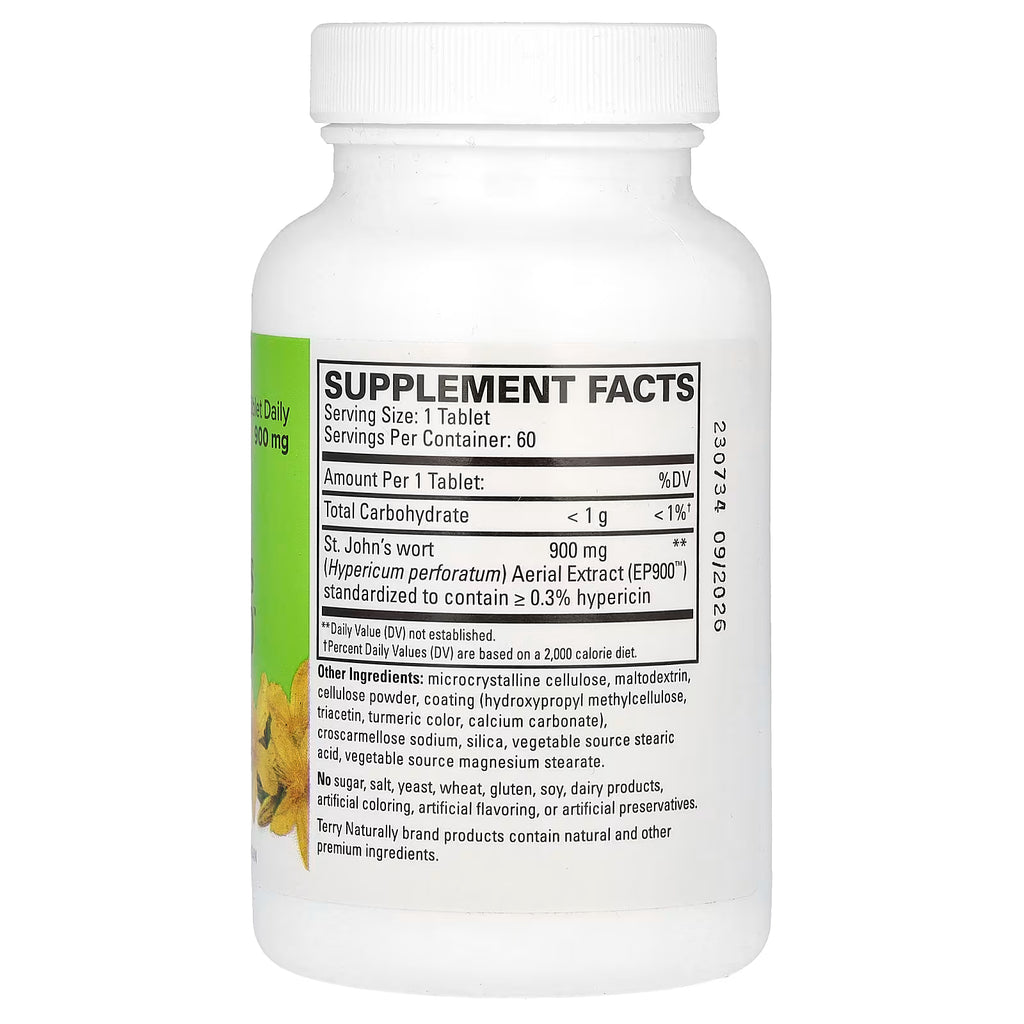 Terry Naturally St. John's Wort 900 mg 60 Tablets