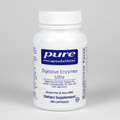 White supplement bottle labeled 'pure encapsulations Digestive Enzymes Ultra' on a white background