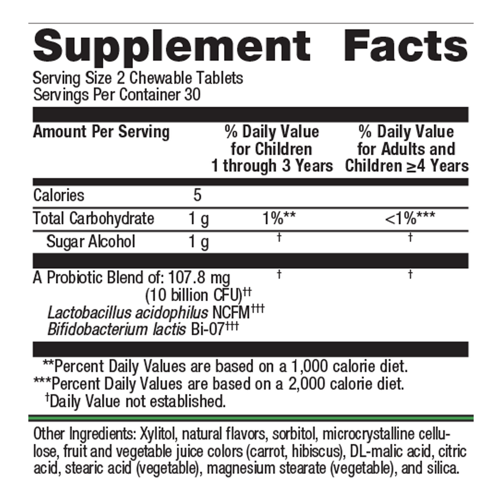 Metagenics UltraFlora Kids Probiotic 60 Tablets