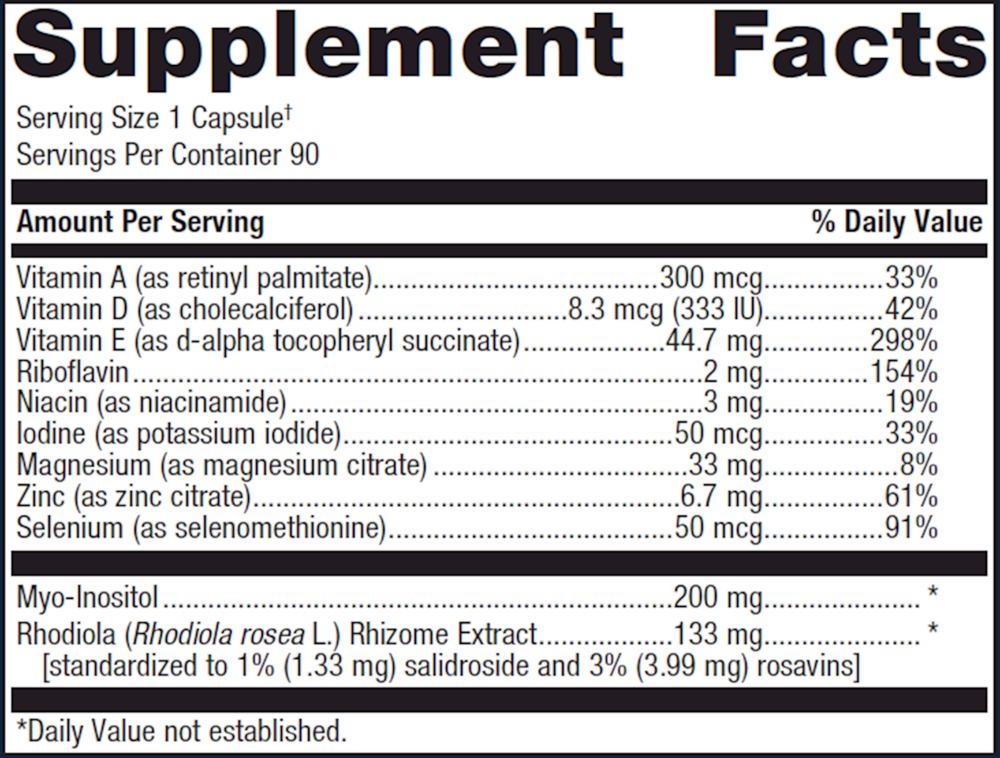 Metagenics Thyrosol 90 Capsules