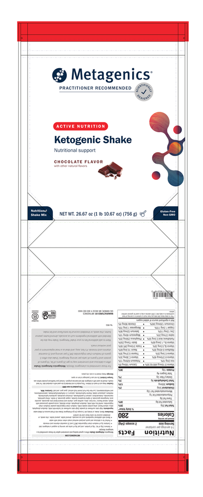 Metagenics Ketogenic Shake Chocolate 756 g