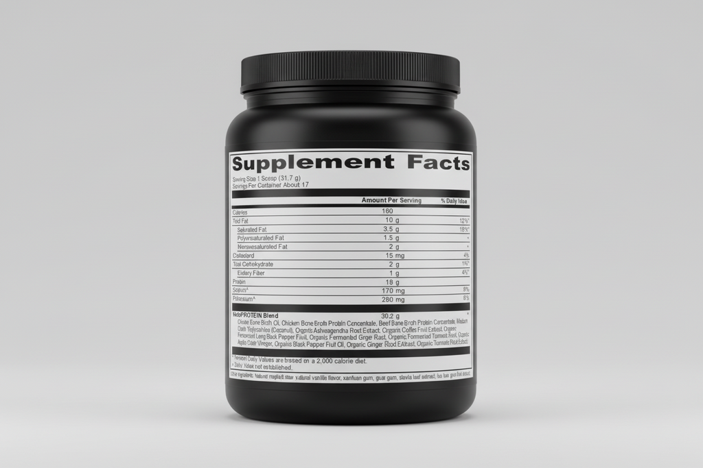 Ancient Nutrition Keto Protein Vanilla 17 Servings