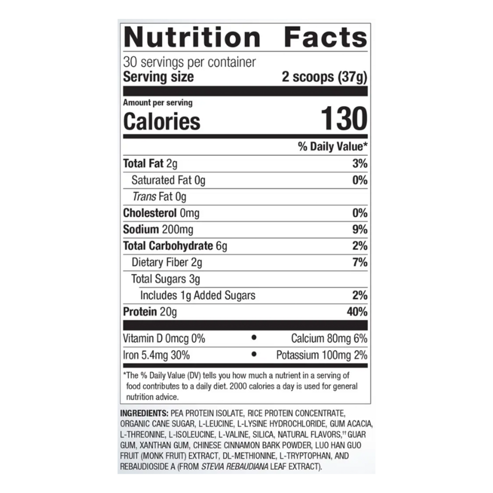 Metagenics Perfect Protein Pea & Rice 1,110 g (39.15 oz)