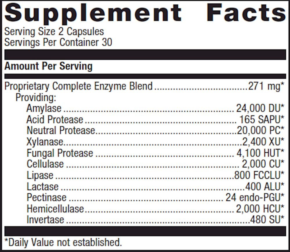Metagenics SpectraZyme Complete 60 Capsules