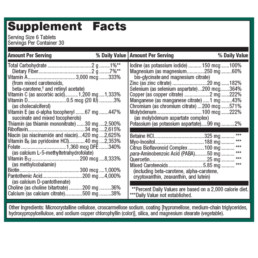 Metagenics Multigenics Daily Multivitamin180 Tablets