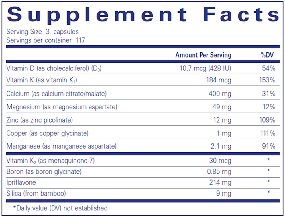 Pure Encapsulations +CAL+ With Ipriflavone - 210 Capsules