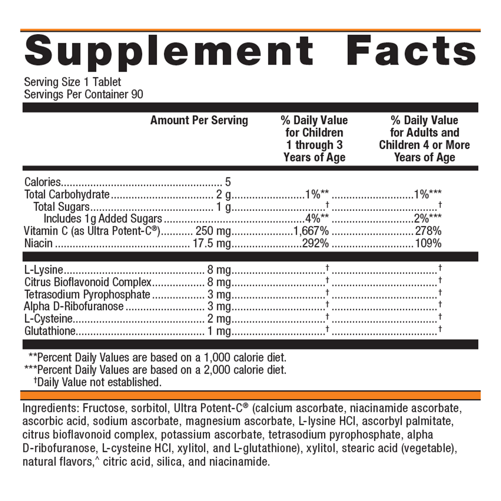 Metagenics Ultra Potent-C 90 Tablets