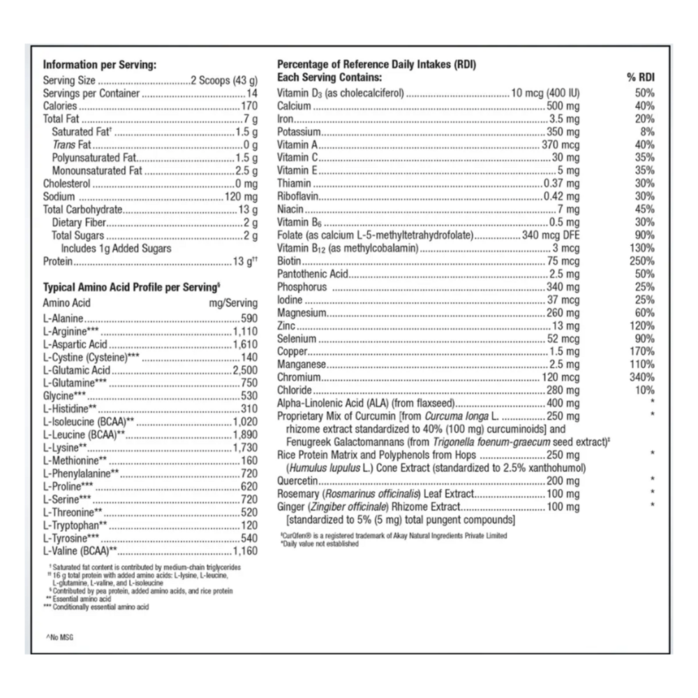 Metagenics UltraInflamX Plus 360 Tropical Mango 602g (21.23 oz)