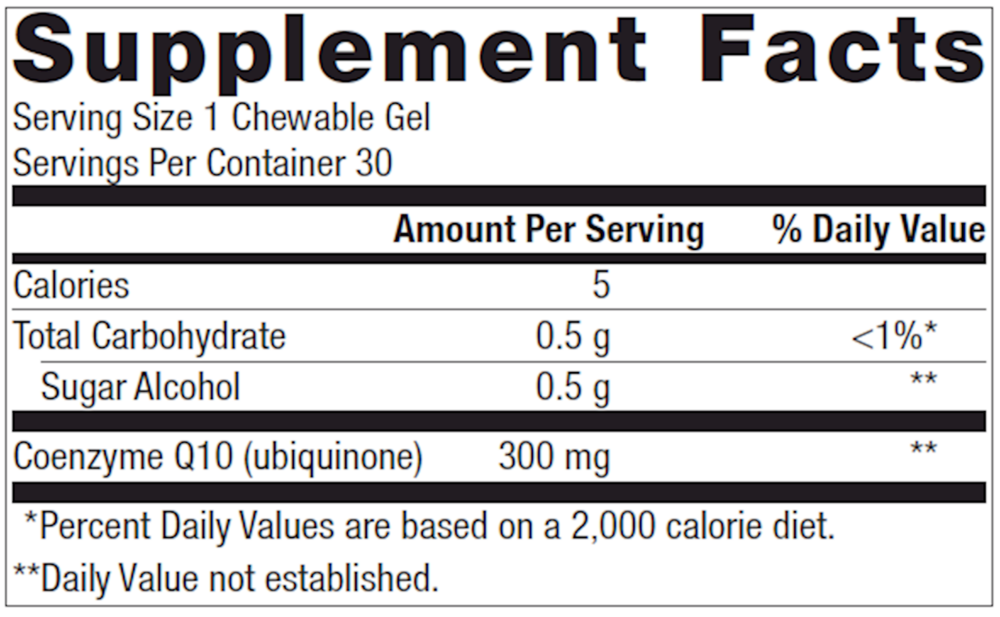 Metagenics NutraGems CoQ10 300 mg 30 Chewable Gels