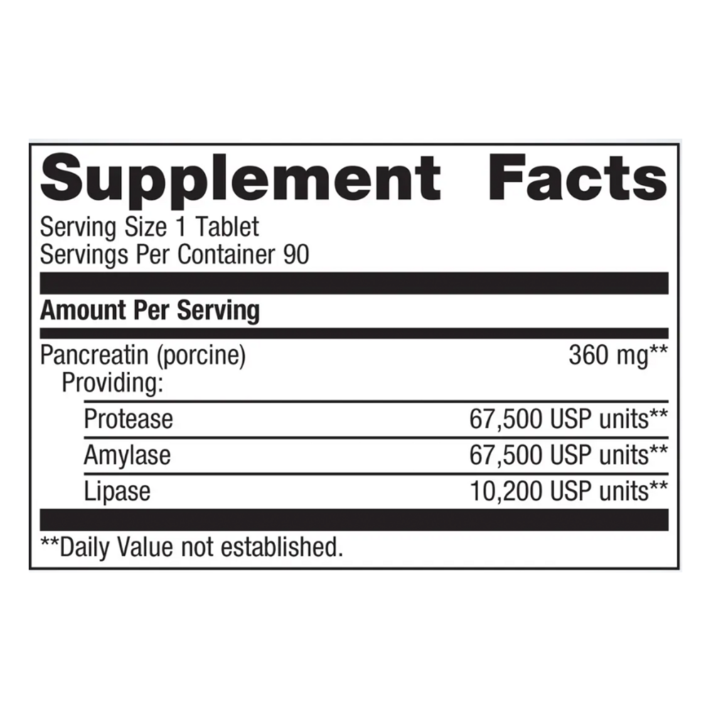 Metagenics SpectraZyme Pancreatic Enzymes 90 Tablets
