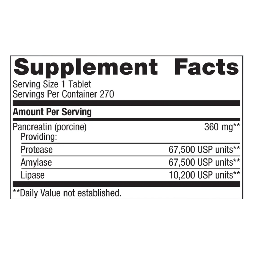 Metagenics SpectraZyme Pancreatic Enzymes 270 Tablets | Value Size