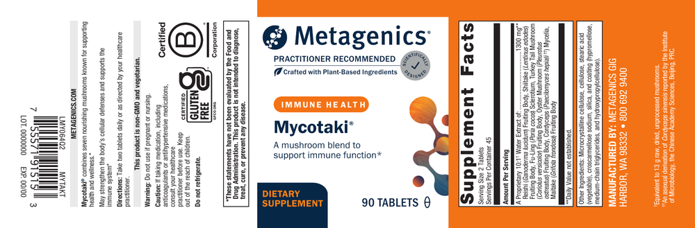 Metagenics Mycotaki 90 Tablets