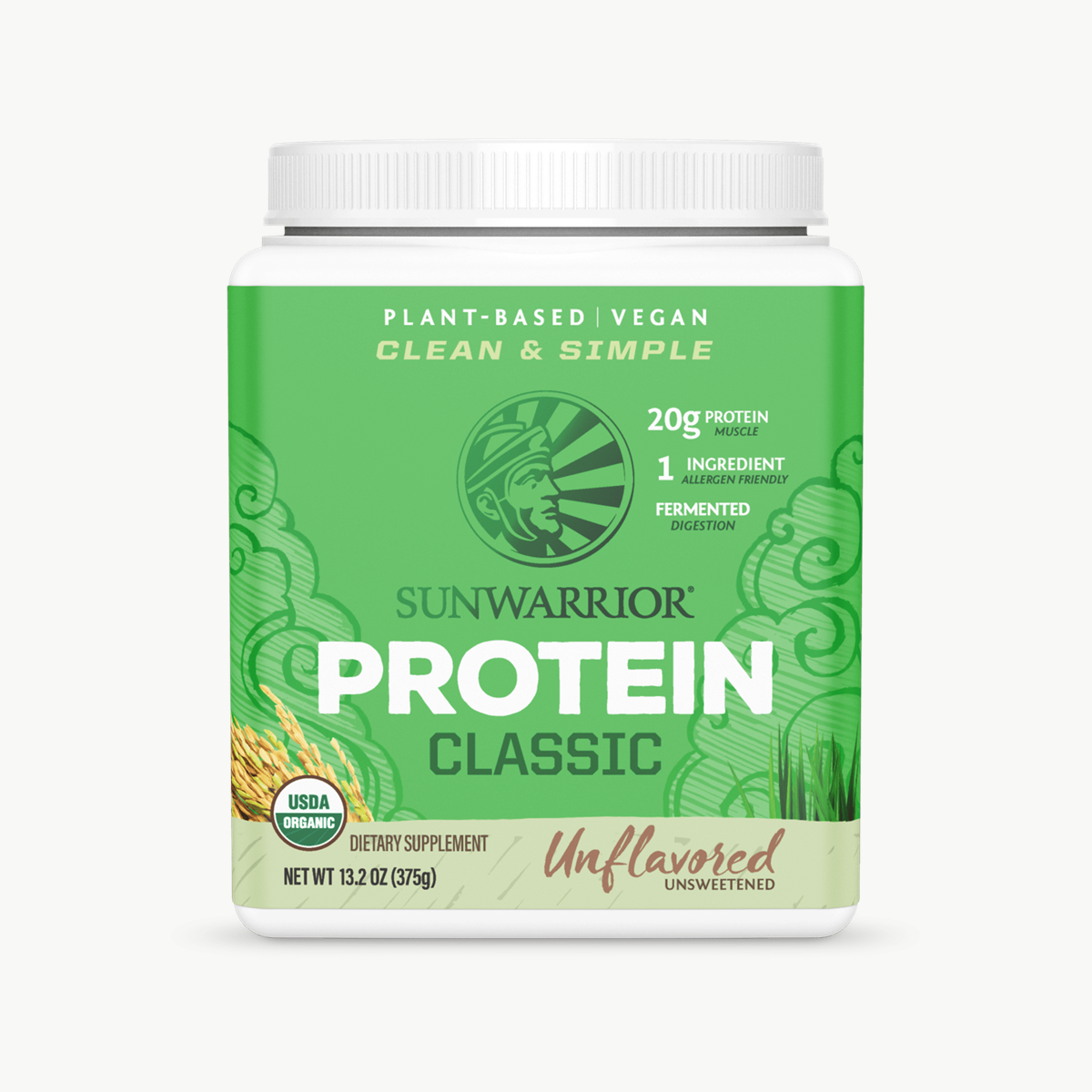 Sunwarrior Classic Unflavored 375g official front image