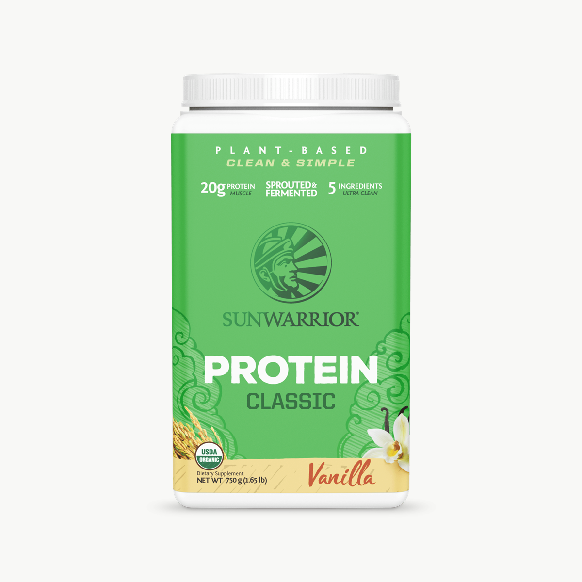 Sunwarrior Classic Vanilla 750g official front image