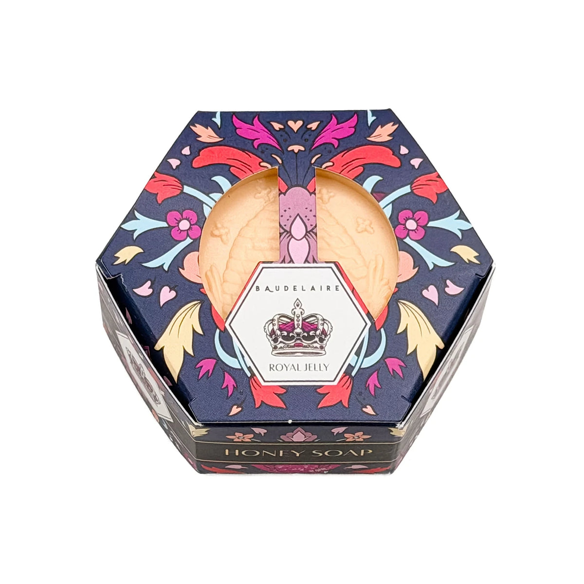 Baudelaire Royal Jelly Honey Soap – 3.5 oz Hex Box