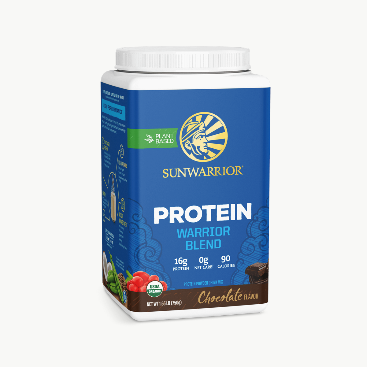 Sunwarrior Warrior Blend Chocolate 750g official front image