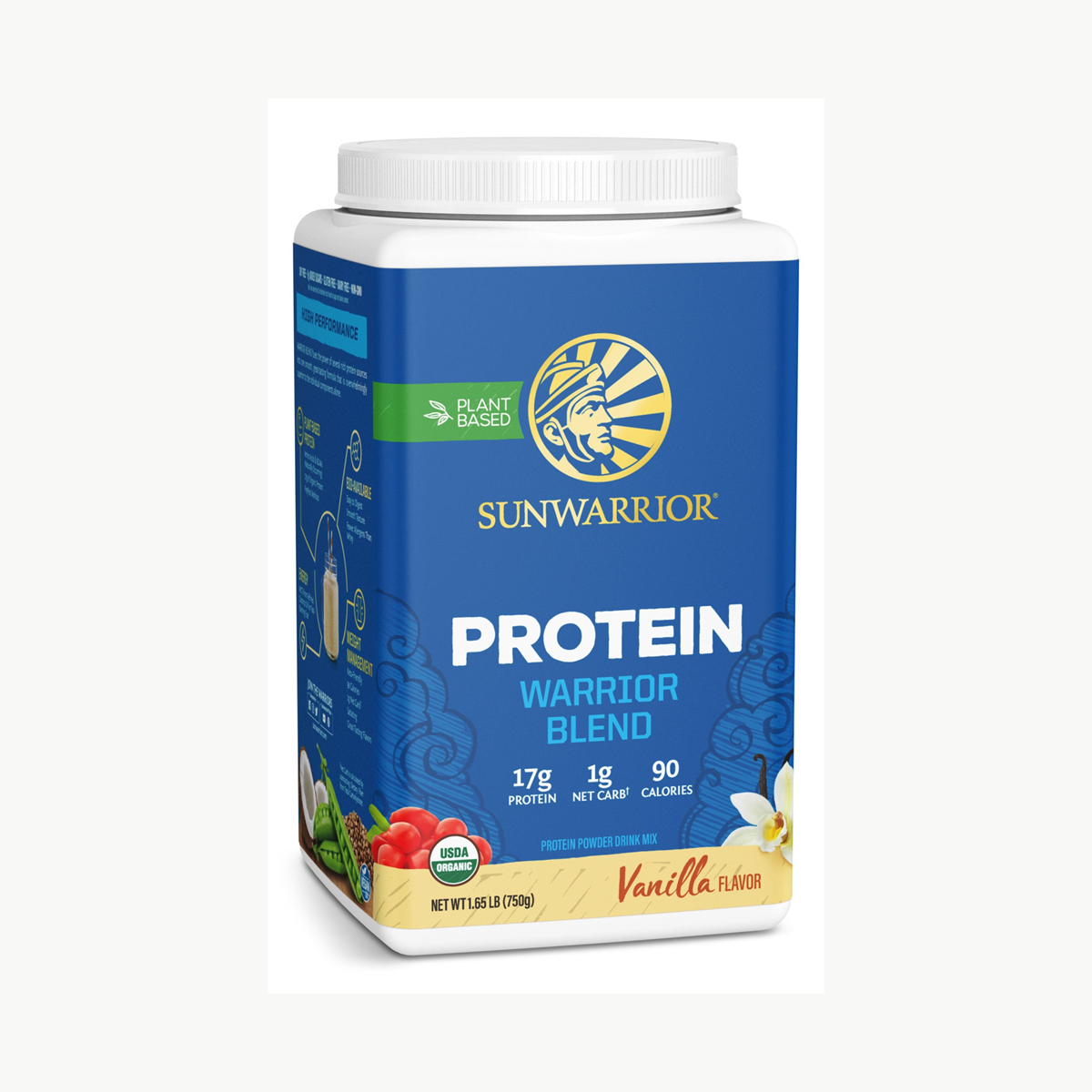 Sunwarrior Warrior Blend Vanilla 750g official front image
