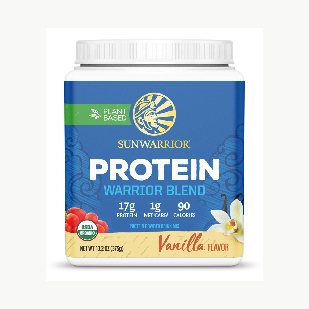Sunwarrior Warrior Blend Vanilla 375g official front image