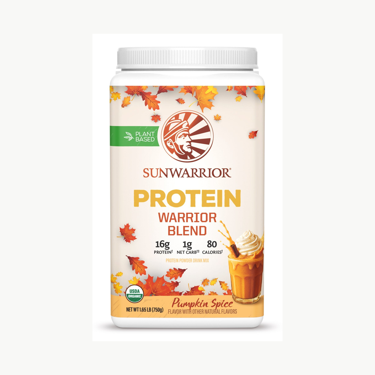 Sunwarrior Warrior Blend Pumpkin Spice Now Shipping! 750g official front image