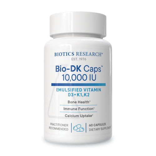 Biotics Research Bio-DK Caps™ 10,000 IU - 60 Capsules front package image