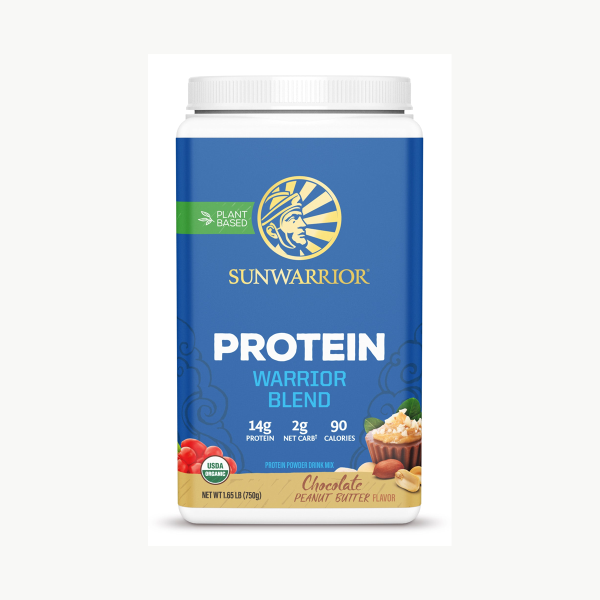 Sunwarrior Warrior Blend Chocolate Peanut Butter 750g official front image