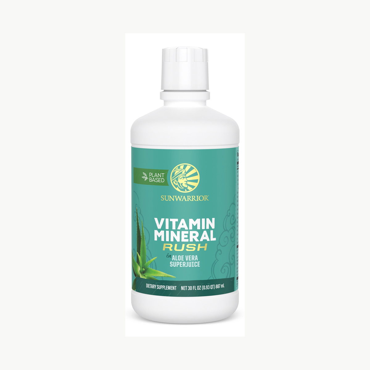 Sunwarrior Vitamin Mineral Rush Aloe 30oz official front image