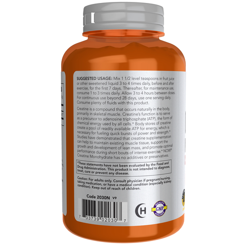 NOW Sports Creatine Monohydrate Powder 8 oz