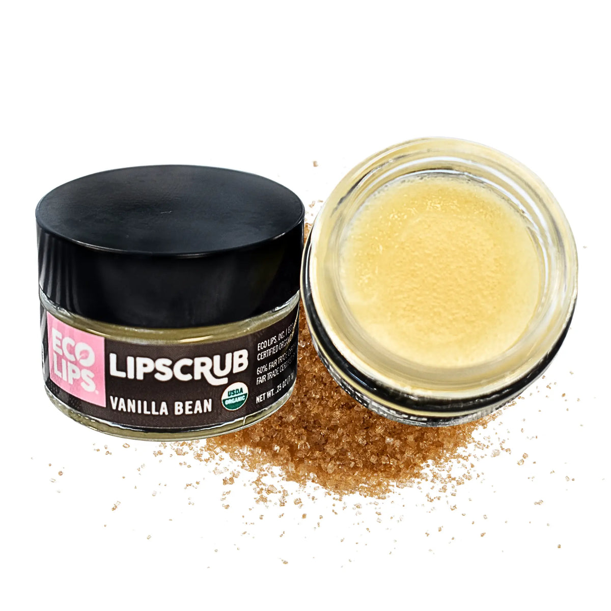Eco Lips Vanilla Bean Organic Lip Scrub, 0.5 oz