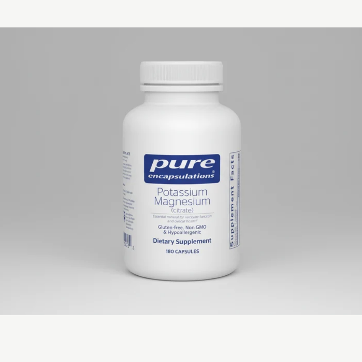 Pure Encapsulations Potassium Magnesium (citrate) - 180 Capsules front label