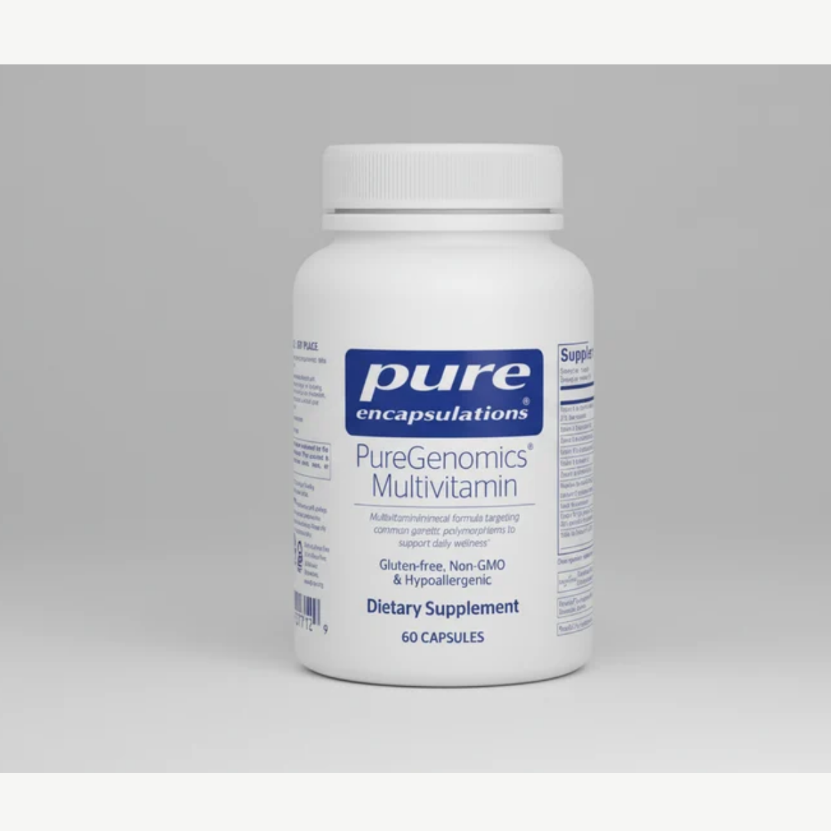 Pure Encapsulations PureGenomics Multivitamin - 60 Capsules front label