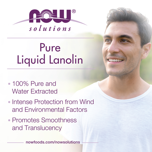 NOW Solutions Pure Liquid Lanolin 4 oz | Skin & Hair Care