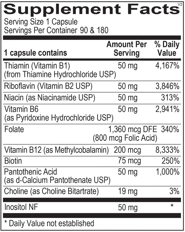Ortho Molecular Products Ortho B Complex 90 Capsules