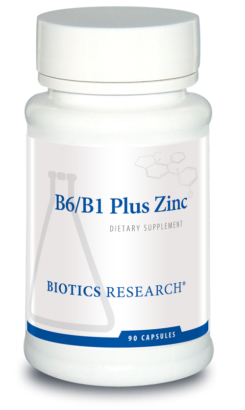 Biotics Research B6/B1 Plus Zinc - 90 Capsules front package image