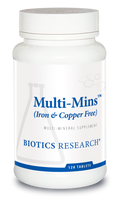 Multi-Mins™ (Fe & Cu Free) by Biotics Research - 120 Tablets