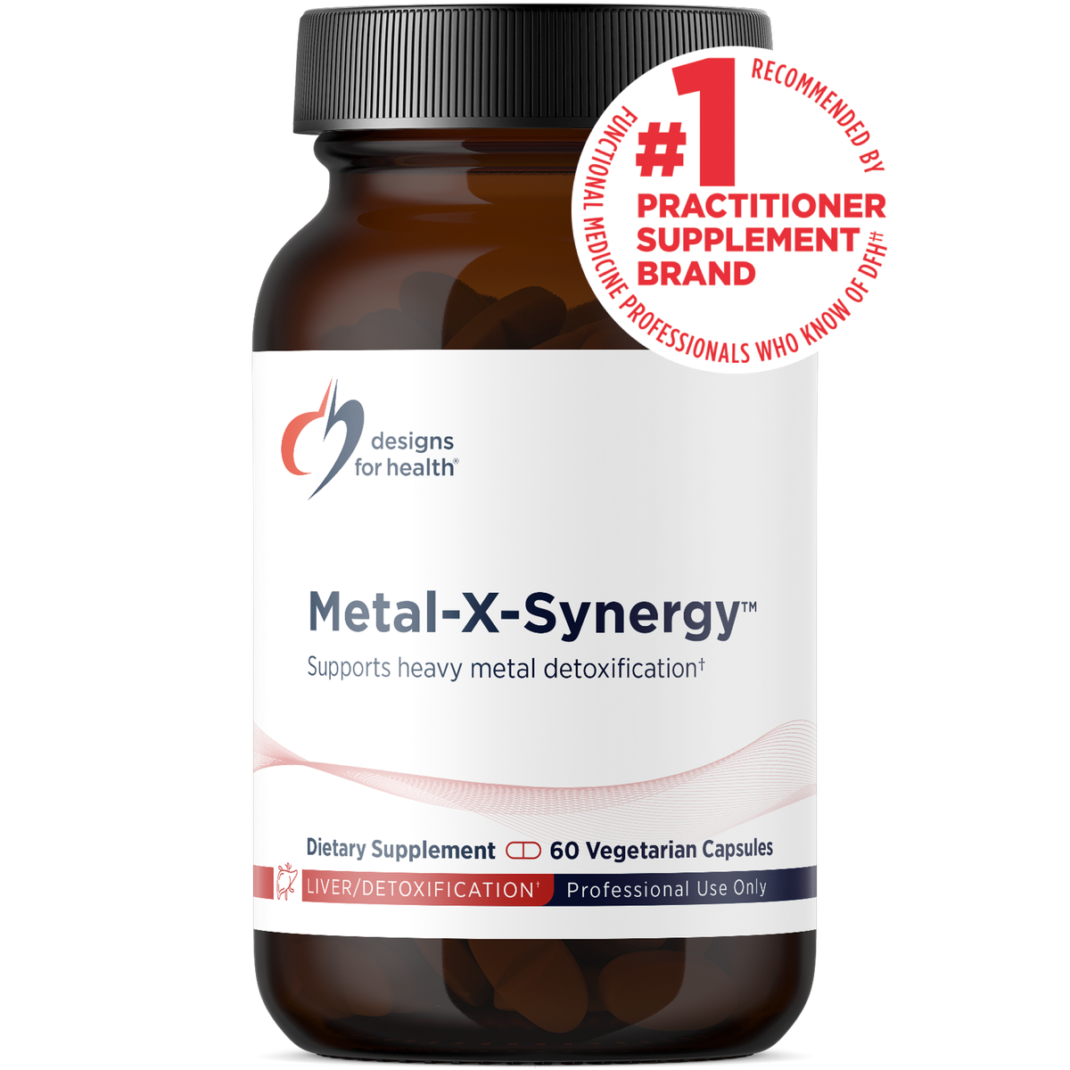 Designs for Health Metal-X-Synergy 60 capsules front label