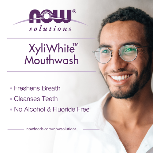 Now Solutions Xyli White Neem & Tea Tree Mouthwash 16 fl oz