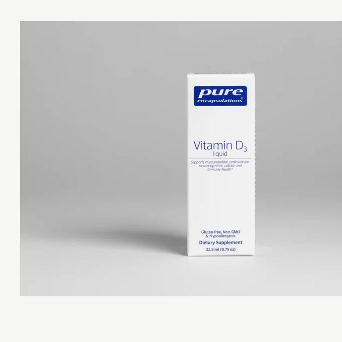 Pure Encapsulations Vitamin D3 Liquid - 0.75 oz (22.5 ml) front label