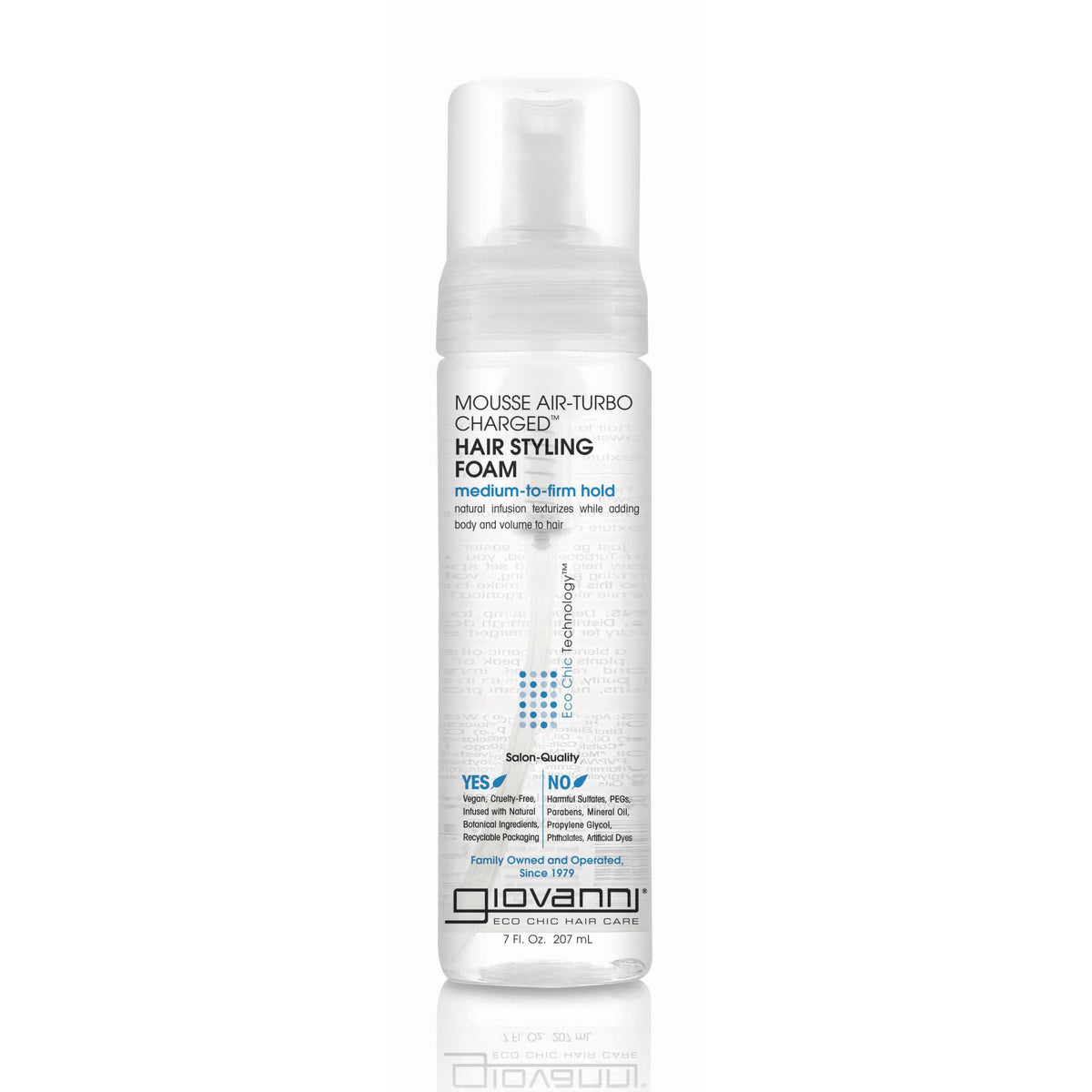 Giovanni Mousse Air-Turbo Charged Hair Styling Foam — 7 oz