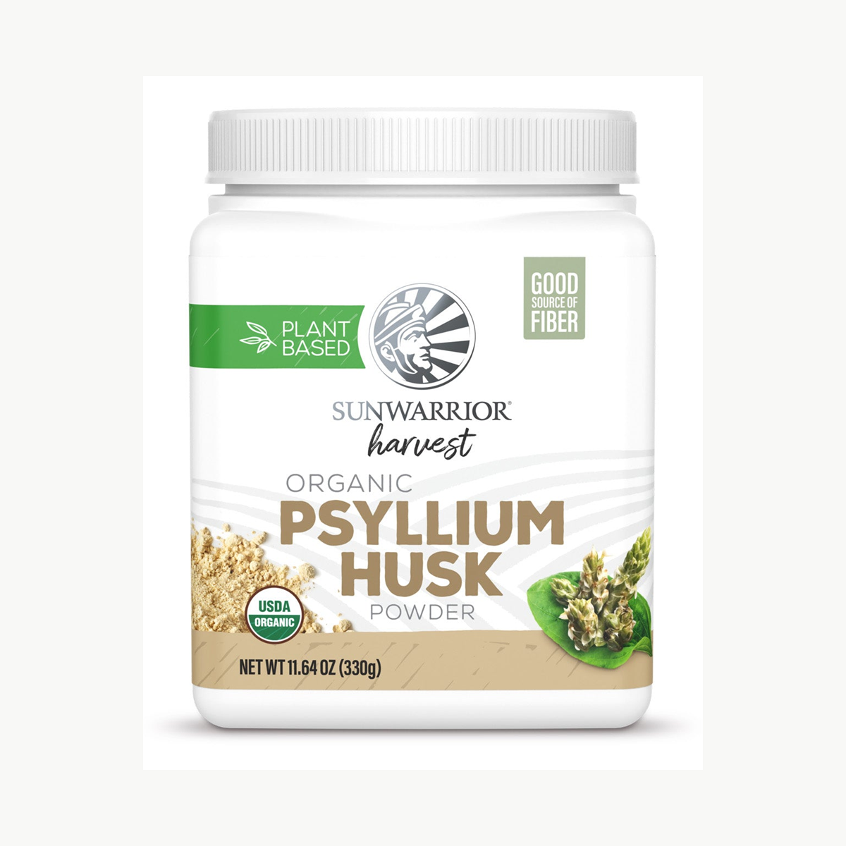 Sunwarrior Harvest Line Psyllium Husk Powder 330g official front image