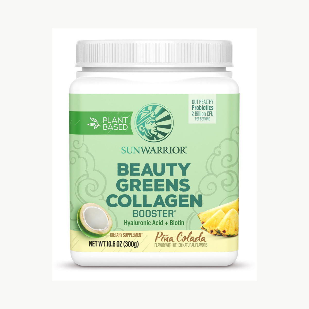 Sunwarrior Beauty Greens Pina Colada 300g official front image
