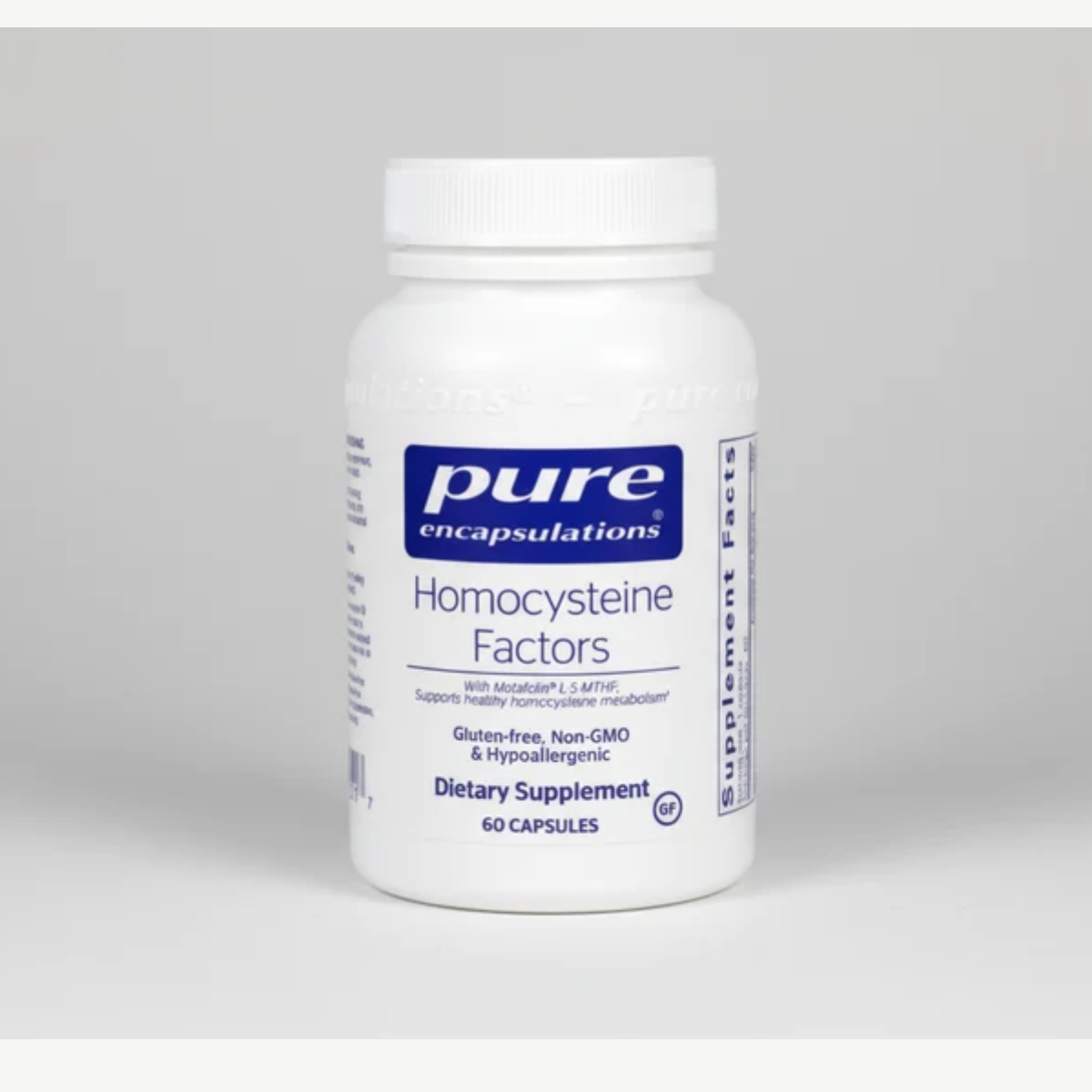 Pure Encapsulations Homocysteine Factors 60 Capsules front label