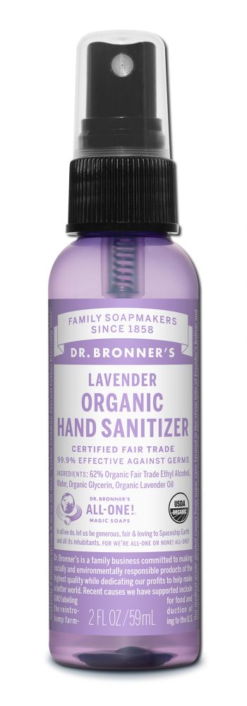 Dr. Bronner's Lavender Organic Hand Sanitizer - 2 fl oz