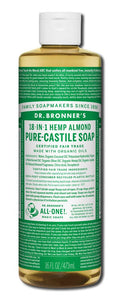 Dr. Bronner's Almond Pure-Castile Magic Liquid Soap - 16 fl oz