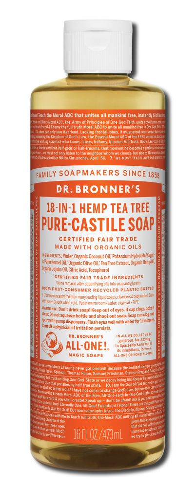 Dr. Bronner's Tea Tree Pure-Castile Magic Liquid Soap - 16 fl oz