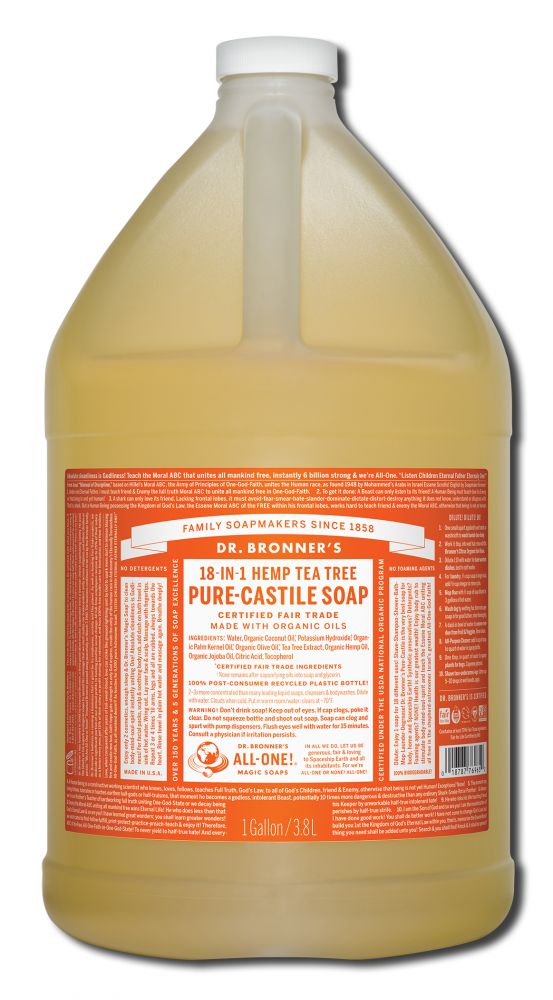 Dr. Bronner's Tea Tree Pure-Castile Magic Liquid Soap - 1 gallon
